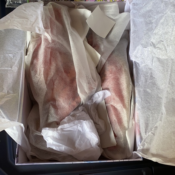 Jeffrey Campbell Red Leather Woven Mule - Picture 10 of 11